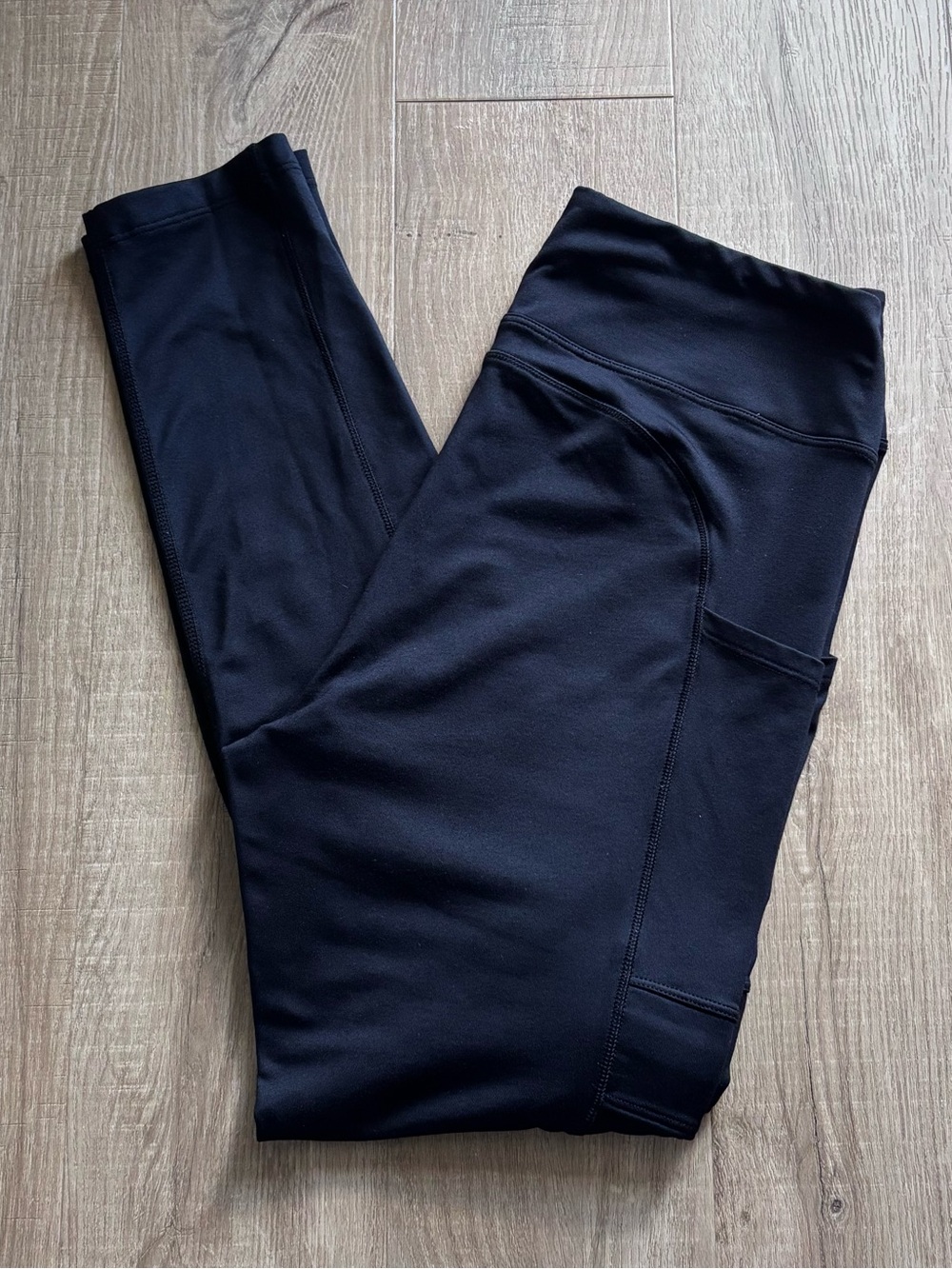 PINK Active High Waist Leggings 28”W/ Pockets in Black